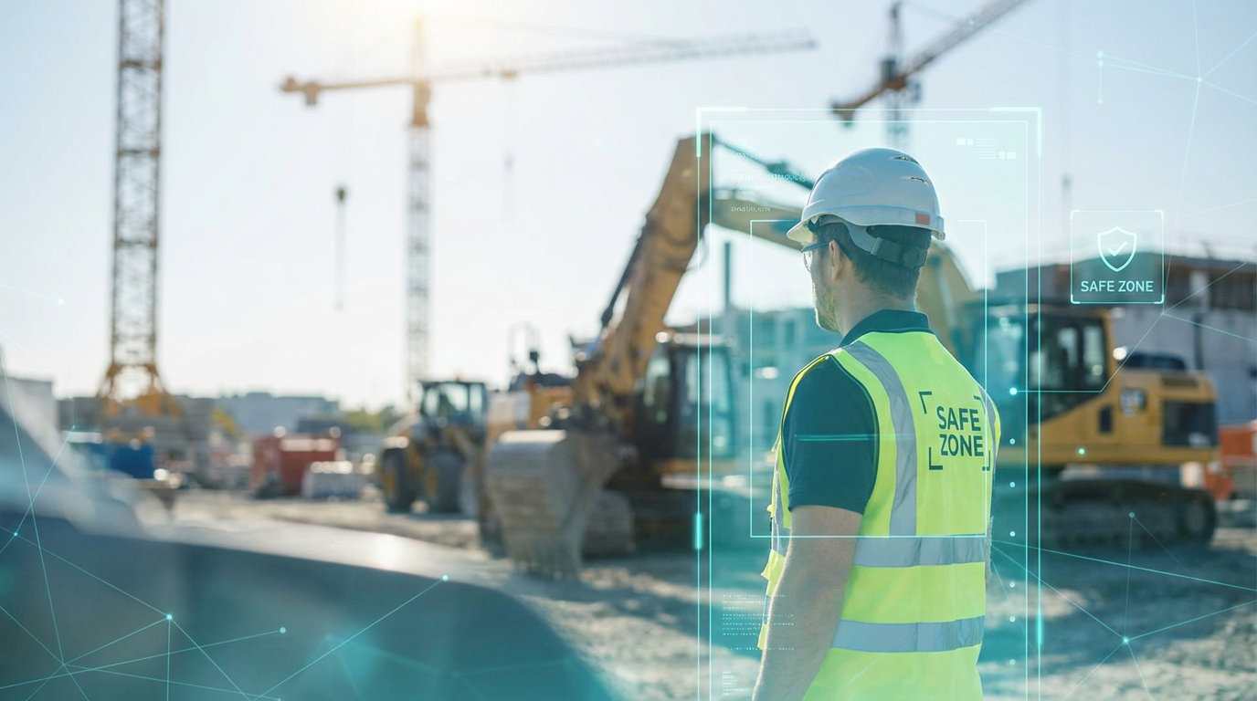 AI safety monitoring on active construction site
