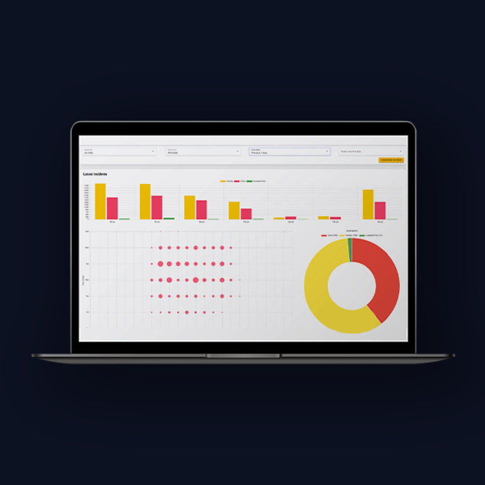 VUE analytics platform dashboard